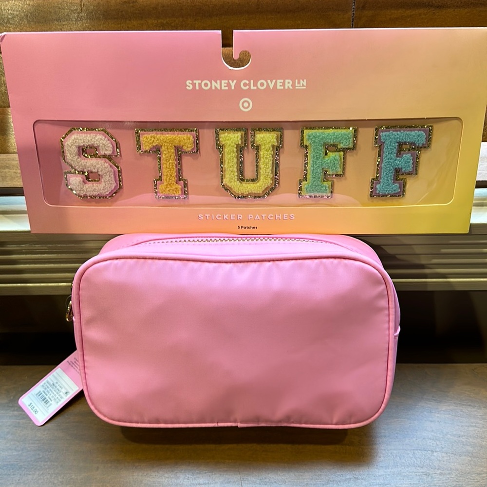 Stoney clover for target limited edition small make up case & 5 sticker patches